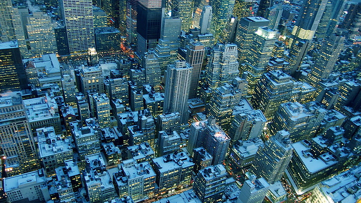 high-rise building cityscape, city, HD wallpaper