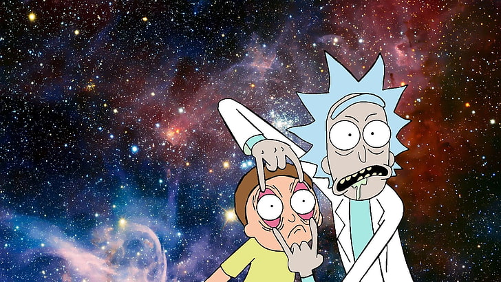 Rick und Morty, Rick und Morty, Fan Art, Humor, Rick Sanchez, Morty Smith, HD-Hintergrundbild