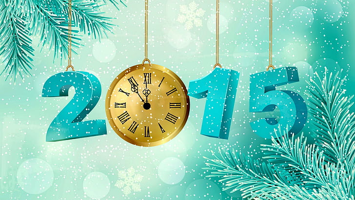 2015, new year, holiday, christmas, 2015, new year, holiday, christmas, HD wallpaper