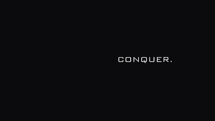 conquer, word, motivational, Others, HD wallpaper