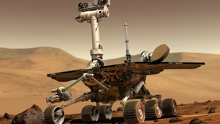 Mars, planeta, łazik do eksploracji Marsa, maszyna, krajobraz Marsa, okazja, przestrzeń, technologia, technika, eksploracja kosmosu, eksploracja Marsa, Tapety HD