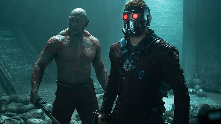 Movie, Guardians of the Galaxy, Drax The Destroyer, Star Lord, HD wallpaper