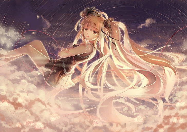 crying, twintails, HD wallpaper