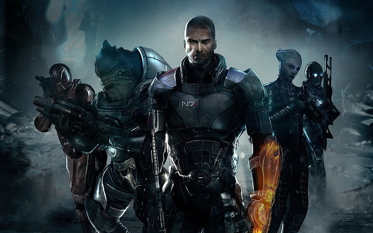 Mass Effect, Mass Effect 2, Mass Effect 3, Commander Shepard, jeux vidéo, Fond d'écran HD
