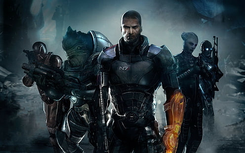 Mass Effect, Mass Effect 2, Mass Effect 3, Commander Shepard, видео игри, HD тапет HD wallpaper