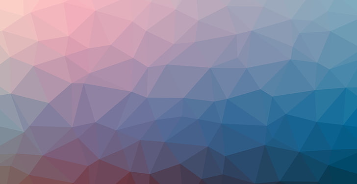 Dreieck, abstrakt, Farbverlauf, sanfter Farbverlauf, Linux, blau, violett, rot, orange, HD-Hintergrundbild