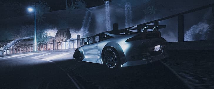 Need for Speed: Carbon, Mitsubishi Eclipse GS-T, canyon, Japanese cars, HD wallpaper