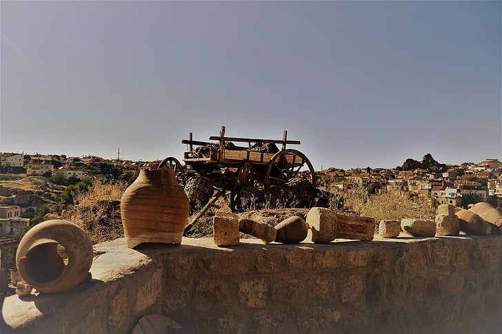 Cappadoce, vases, Fond d'écran HD