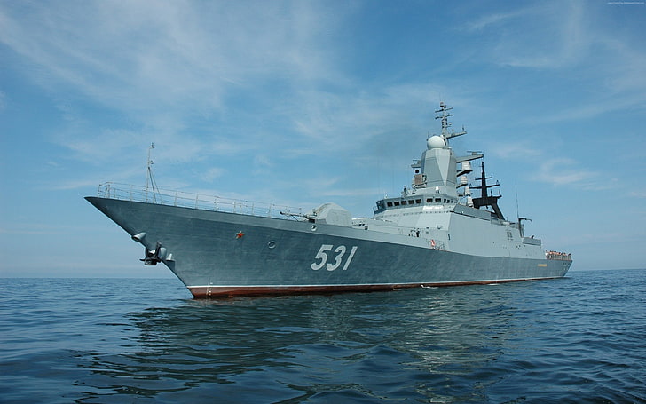 Smart, Soobrazitelnyy, Russian Navy, corvette, Steregushchiy class, Russia, warship, sea, HD wallpaper
