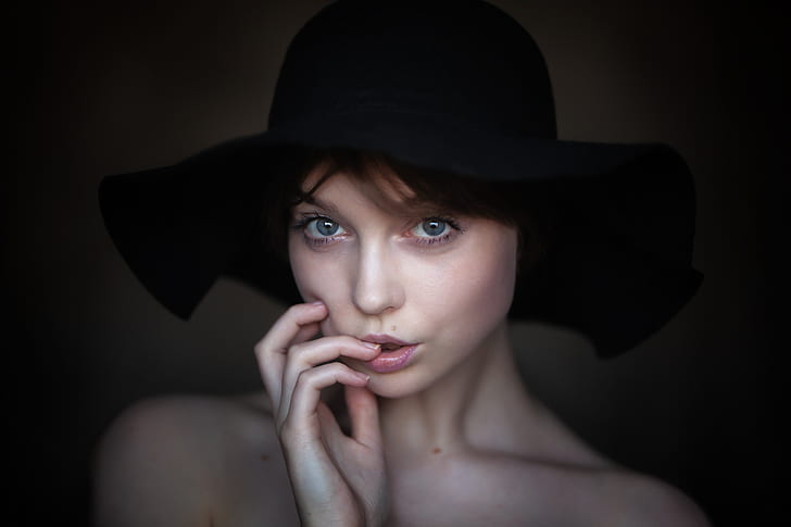 potret, wanita, model, Olya Pushkina, Wallpaper HD