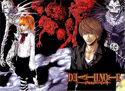 Death Note Yagami Light Amane Misa 1403x1025 Anime Death Note HD Arte, Death Note, Yagami Light, HD papel de parede HD wallpaper