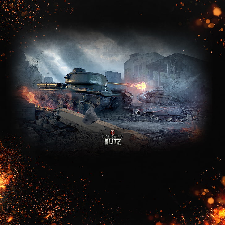 خلفية لعبة فيديو Blitz ، Fire ، Iron ، Trunk ، Flame ، Tanks ، Panther ، World Of Tanks ، Wargaming Net ، Medium Tank ، Heavy Tank ، WoTB ، Flash ، WoT: Blitz ، World of Tanks: Blitz، خلفية HD