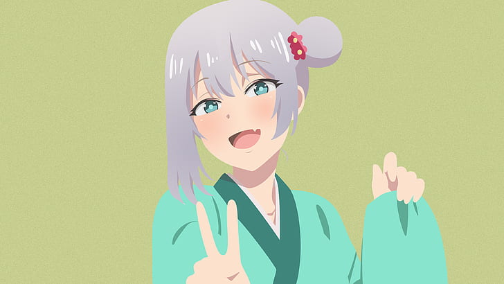 Anime, Anime Girls, Magical Sempai, Tejina-Senpai, Minimalismus, HD-Hintergrundbild