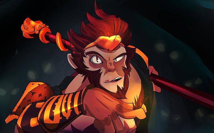 Monkey King Dota 2 Hero, Monkey King illustration, Games, Dota, dota 2, HD wallpaper