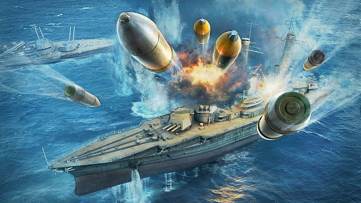 Wargaming Net, WoWS, World of Warships, The World Of Ships, HD тапет
