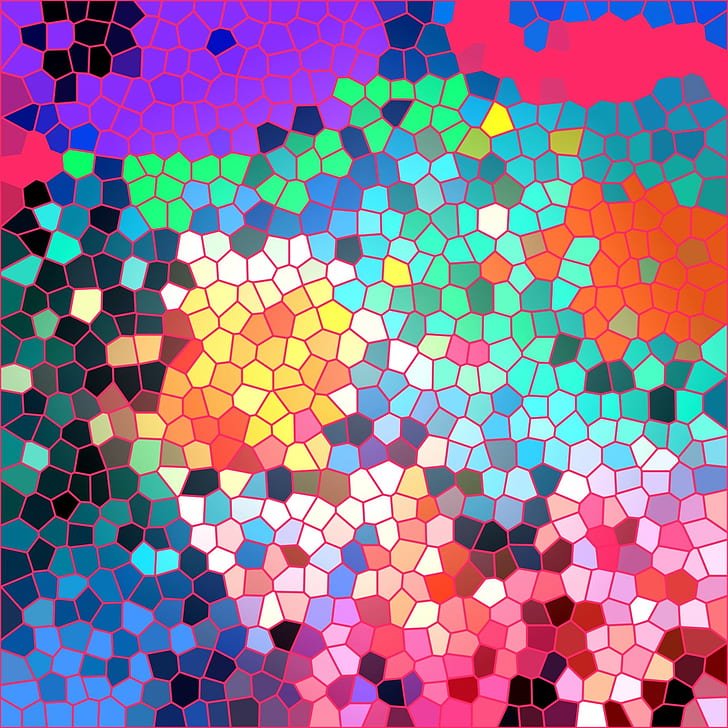 抽象的なカラフルなパターン抽象的なカラフルなパターン、 HDデスクトップの壁紙