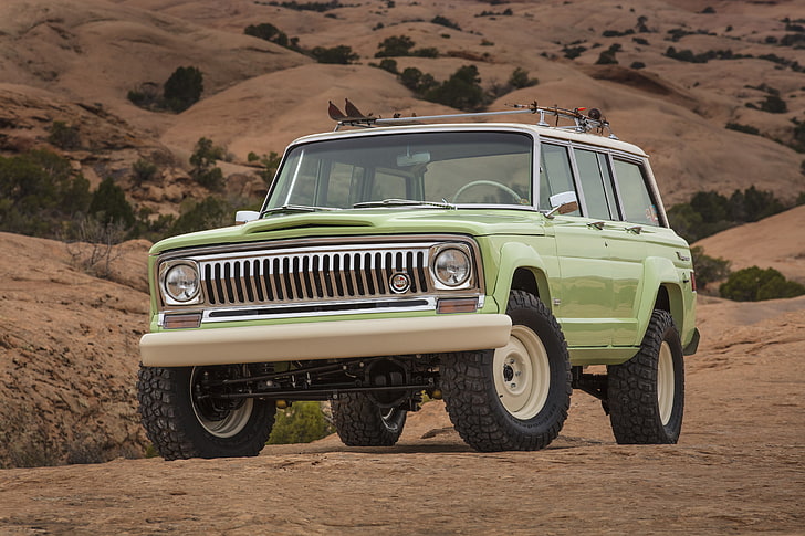 1965, 4x4, classic, jeep, roadtrip, stationwagon, suv, truck, wagoneer, HD wallpaper