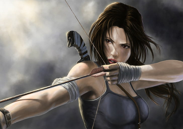 Tomb Raider, ilustraciones, Lara Croft, Fondo de pantalla HD