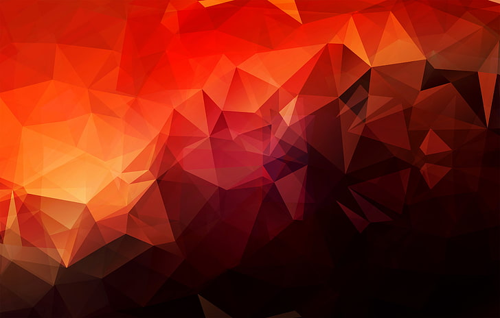 red and yellow illustration, light, line, Wallpaper, color, texture, figure, angle, geometry, abstract, Kut, HD wallpaper