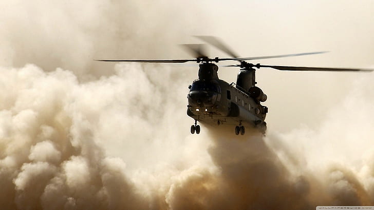 Militärflugzeug, Boeing CH-47 Chinook, Hubschrauber, HD-Hintergrundbild