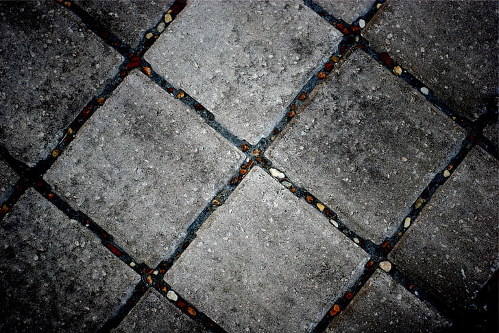 lotto di piastrelle per pavimento grigio, architettura, piastrelle, Sfondo HD