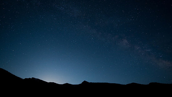 Aurora Borealis Landschaft während der Nacht, Himmel, 4k, 5k Tapete, 8k, Sterne, Berge, Nacht, HD-Hintergrundbild HD wallpaper