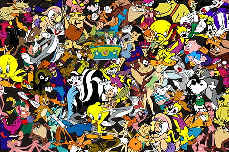 Foto del collage del personaggio dei cartoni animati di MGM, fumetto, Sfondo HD HD wallpaper