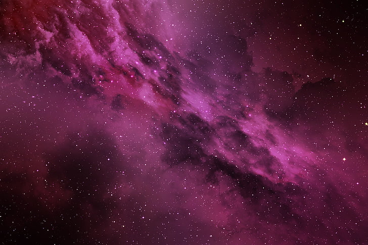 Stars, Cosmos, Pink, HD wallpaper