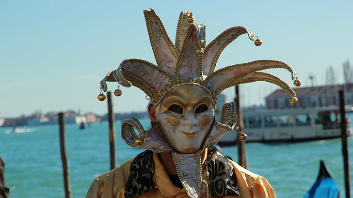 Fotografi, mask, Venedigs karneval, HD tapet