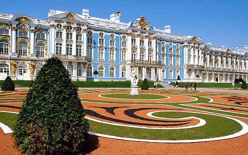 Catherine Palace Saint-Pétersbourg Russie, Fond d'écran HD HD wallpaper