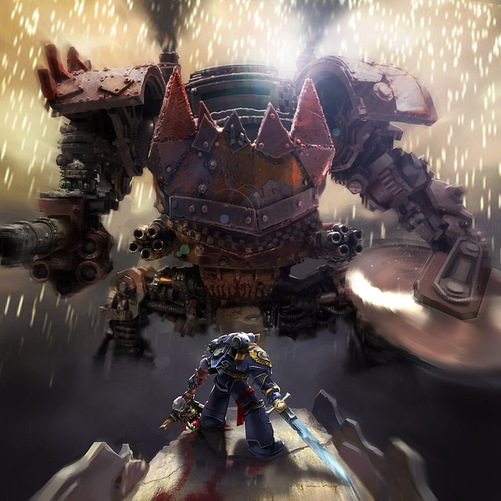 captura de tela de aplicativo de jogo de robô, Warhammer 40.000, HD papel de parede