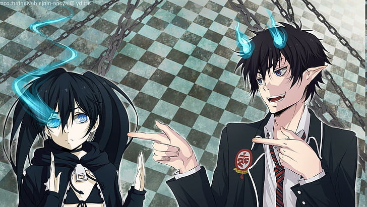 okumura rin anime pengusir setan biru, Wallpaper HD