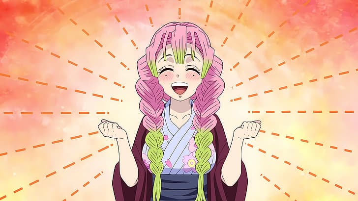 Kimetsu no Yaiba, Anime-Mädchen, HD-Hintergrundbild