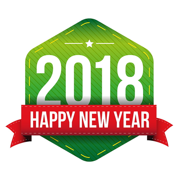 2018, Feliz Ano Novo 2018, Feliz Ano Novo, Hd Ano Novo, Ano Novo, Santa, HD papel de parede