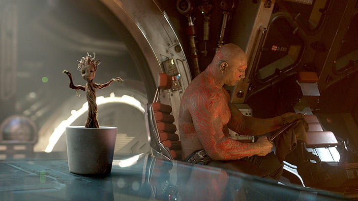 Guardians of the Galaxy Marvel Groot HD, filmer, the, marvel, galaxy, guardians, groot, HD tapet
