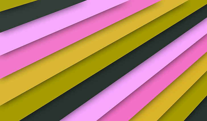 green, black, and pink digital wallpaper, texture, line, obliquely, pink, black, yellow, HD wallpaper