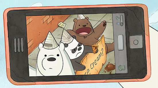 Ние голи мечки, карикатура, HD тапет HD wallpaper