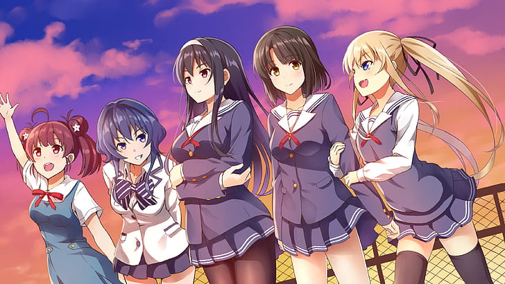 Anime, Saekano: How to Raise a Boring Girlfriend, Eriri Spencer Sawamura, Izumi Hashima, Megumi Katō, Michiru Hyoudou, Utaha Kasumigaoka, HD wallpaper