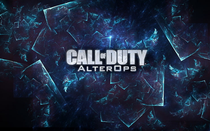 Fondo de pantalla de Call of Duty Alterops, call of duty alter ops, nombre, juego, fuente, fondo, azul, Fondo de pantalla HD