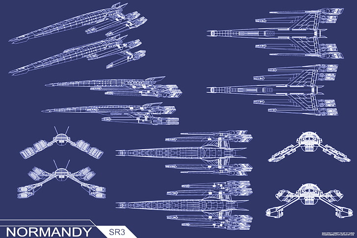 concept mass effect blueprint statki kosmiczne efekt masowy normandia 4000x2667 Samoloty Concepts HD Art, concept, Mass Effect, Tapety HD