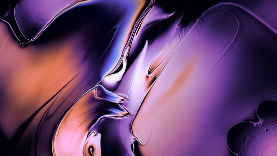 Abstrakt, 5K, Lager, Farbverlauf, macOS Mojave, Lila, HD-Hintergrundbild HD wallpaper