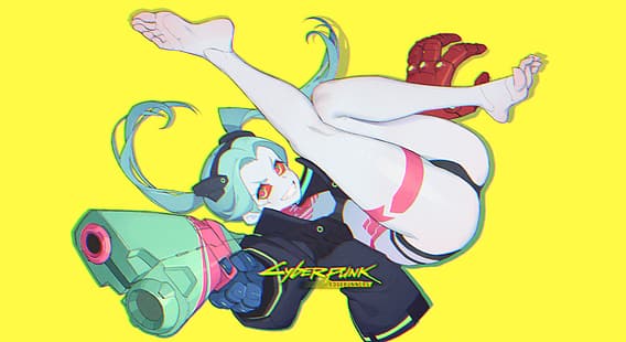 Cyberpunk: Edgerunners, Rebecca (edgerunners), anime girls, cyberpunk, gry anime, Tapety HD HD wallpaper
