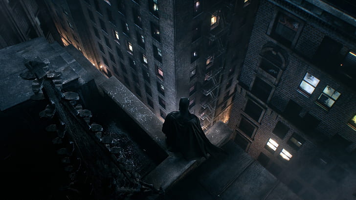 Roof, The Dark Knight, Batman, Gotham, HD wallpaper