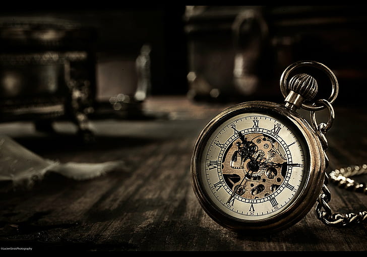 Bokeh, Uhr, Tasche, Zeit, Uhr, HD-Hintergrundbild