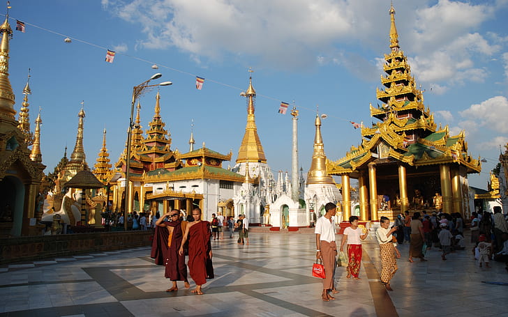 Shwedagon Pagode Yangon 2, HD-Hintergrundbild