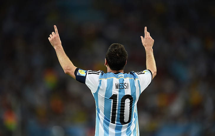 sepak bola, klub, bentuk, pemain, Lionel Messi, Olahraga, Messi, FC Barcelona, ​​Leo, Piala Dunia 2014, Wallpaper HD