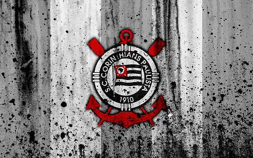 Fotboll, Sport Club Corinthians Paulista, emblem, logotyp, HD tapet HD wallpaper