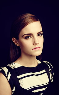 Emma Watson, ünlü, kadın, portre ekranı, HD masaüstü duvar kağıdı HD wallpaper