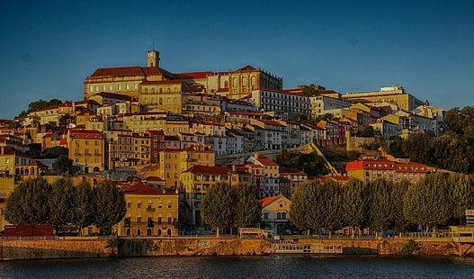Изработен от човека, град, Коимбра, къща, Португалия, HD тапет HD wallpaper