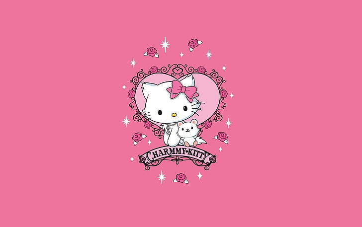 pink hello kitty Anime Hello Kitty HD Art, PINK, Hello Kitty, Wallpaper HD